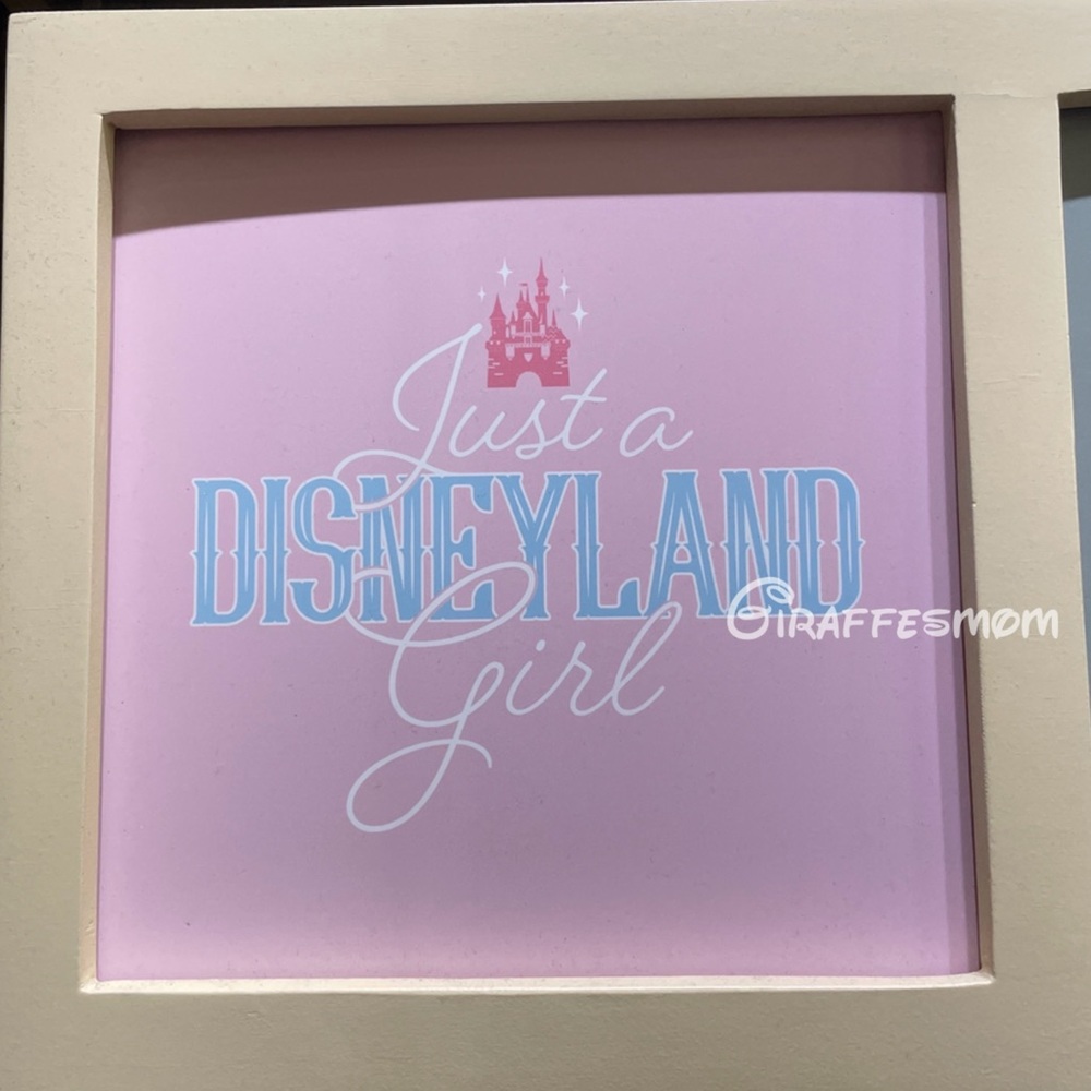 Disneyland Pink Castle Just a Disneyland Girl  Graphic T-Shirt - Picture 2 of 2
